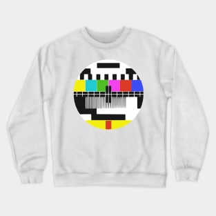 Funny Retro No Signal Retro TV Screen Crewneck Sweatshirt